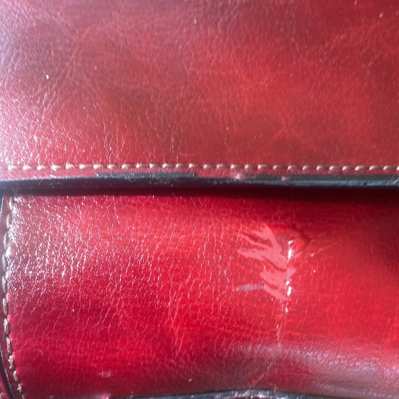 Blood Red Rina Rich Handbag Purse.  Beautiful. - Picture 5 of 15
